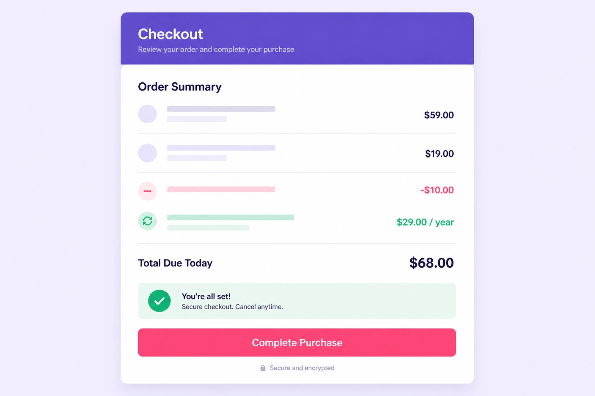 Hostinger WordPress hosting checkout screen showing the best coupon discount next to the renewal price