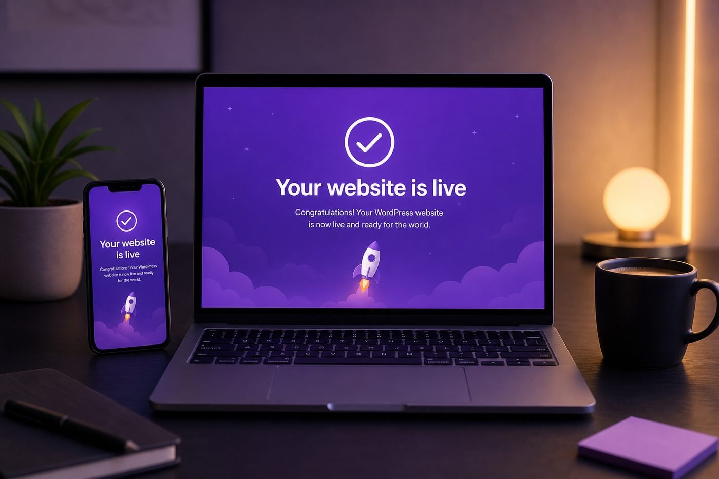 Launching a WordPress website after buying a Hostinger WordPress hosting plan