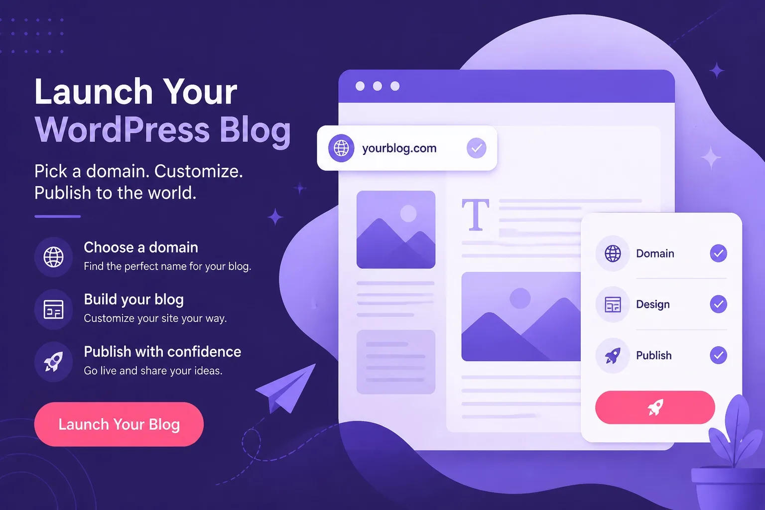 Launch WordPress blog on Hostinger checkout and publish checklist