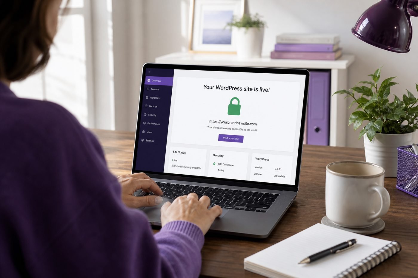 Steps to start managed WordPress hosting on Hostinger from hPanel