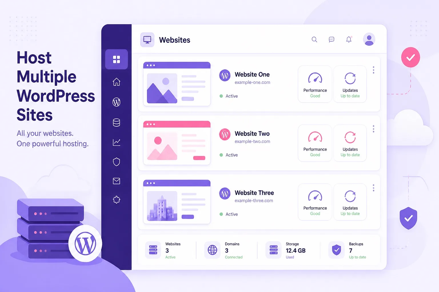 Web hosting for multiple WordPress sites Hostinger Premium Business and Cloud cover