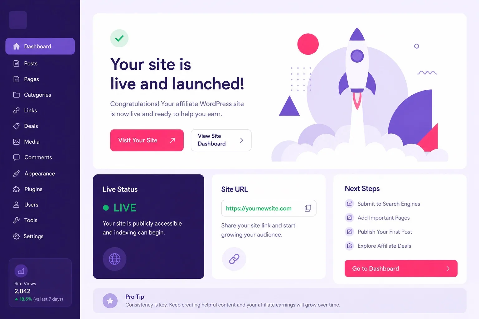 Launch an affiliate marketing website with Hostinger WordPress hosting
