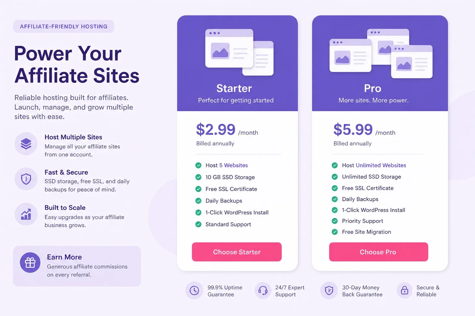 Hostinger Premium vs Business WordPress hosting plans for affiliate marketing