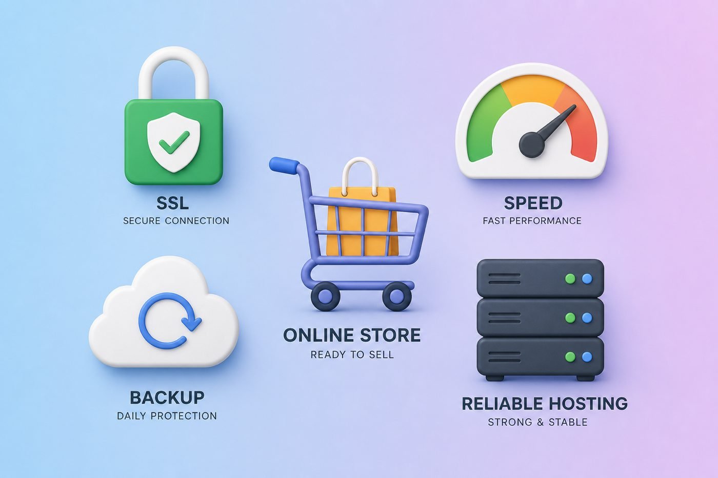 Free SSL backup and security extras checklist for a WooCommerce store